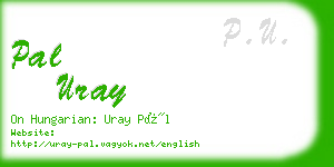 pal uray business card